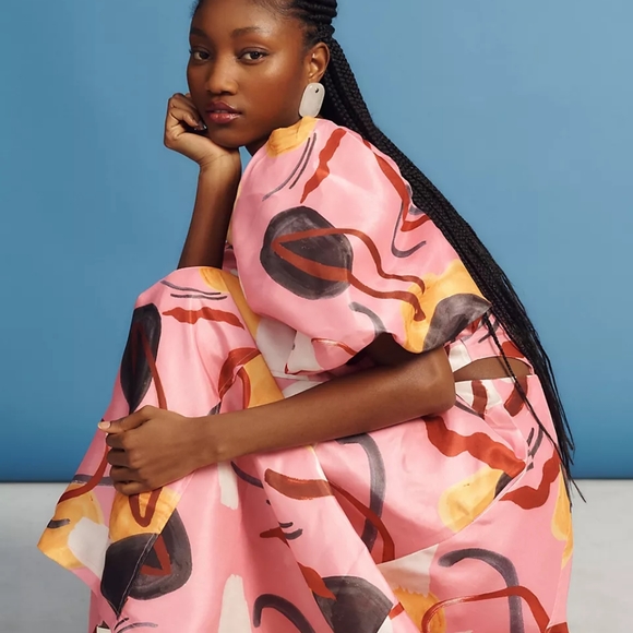 Anthropologie Aureta Studio Printed Dress - Picture 4 of 8